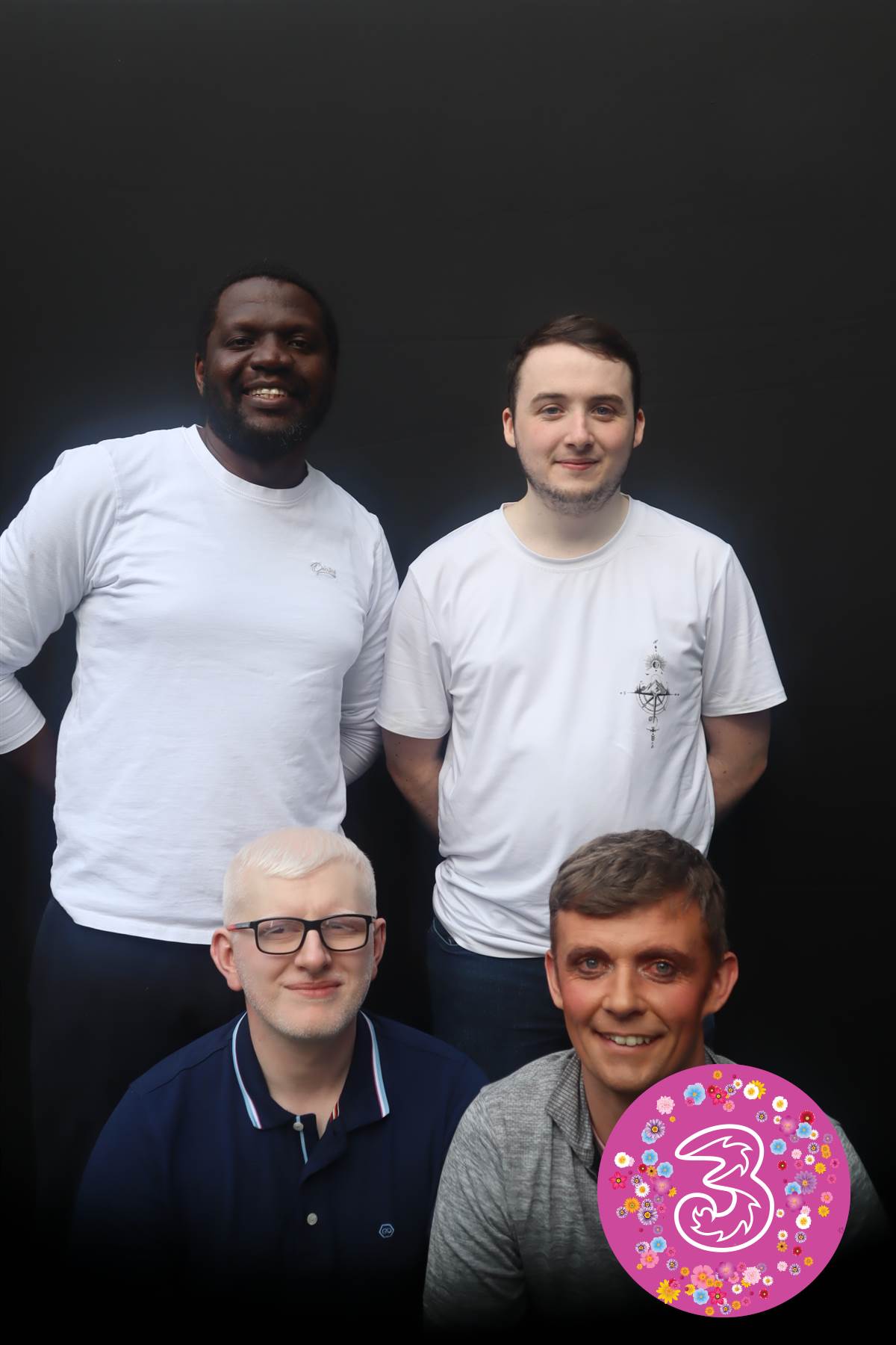 Original photo of four men